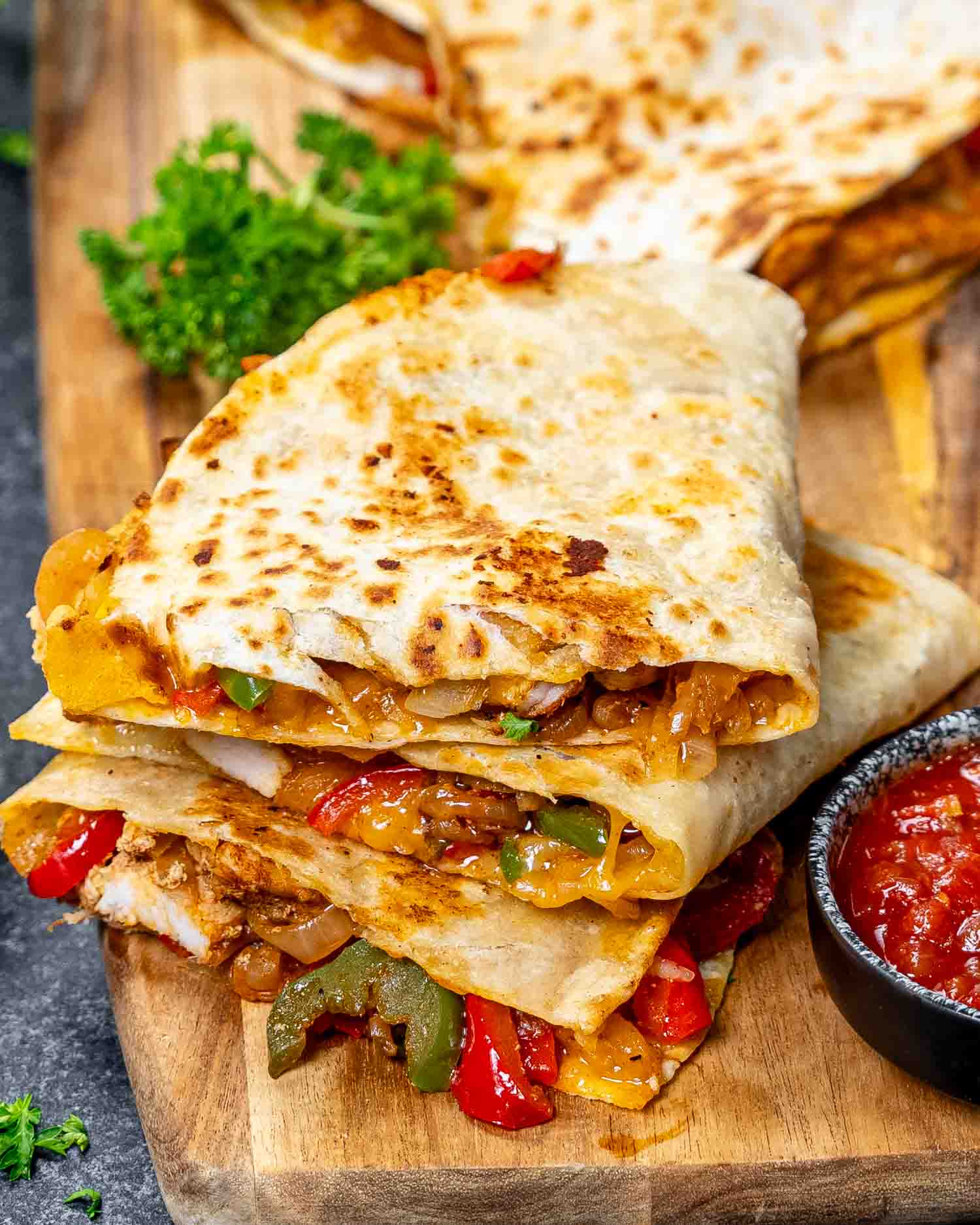 Chickn fajita Quesadillas