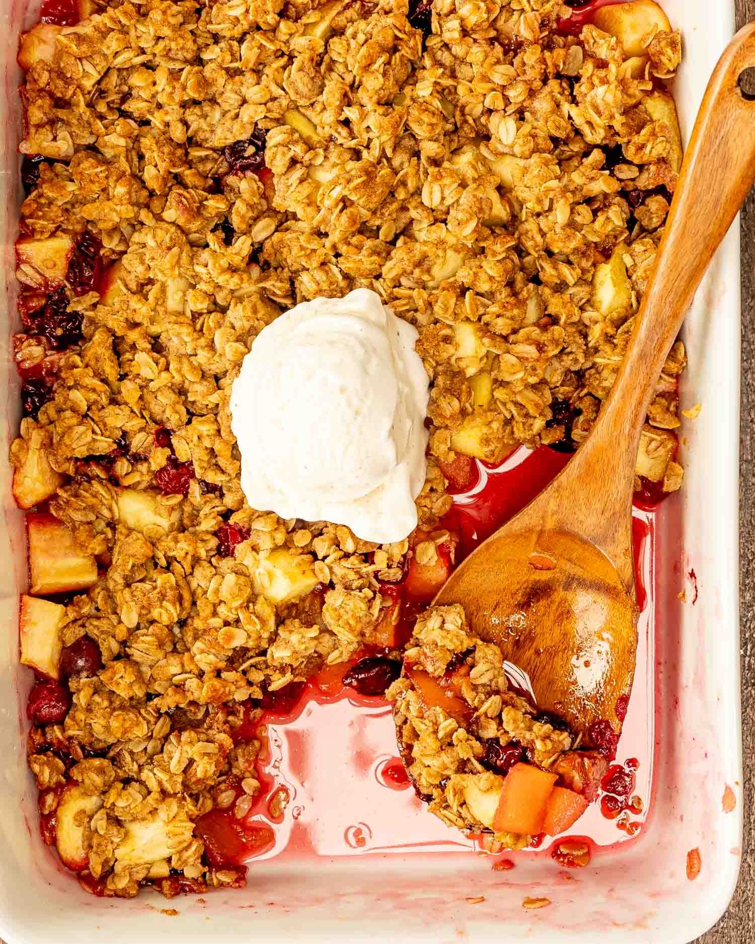 Apple Cranberry Crisp